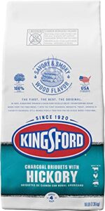 kingsford original charcoal briquettes with hickory, bbq charcoal for grilling – 16 pounds