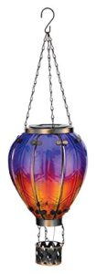 regal’s hot air balloon solar lantern lg – purple