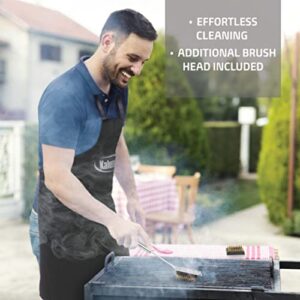 Kaluns BBQ Grill Accessories, Heavy Duty Stainless Steel Grill Set with Aluminum Case and Apron, Grill Tools and Utensils Set for Outdoor Grill, Grilling Gifts for Men, Father, Husband, Women, Dad