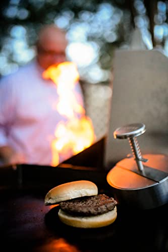 Hanerk XL Burger Press 5 1/2" inch Patty Maker, Easy to Clean Dishwasher Safe, Stainless Steel, 5 1/2 inch Diameter Burger Patty, Grill Tool, Patty Maker, Mold, Thin or Thick