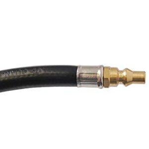 KIBOW 39 Inch Low Pressure Propane Quick-Connect Hose- 1/4” Safety Shutoff Valve & Male Full Flow Plug for RVs