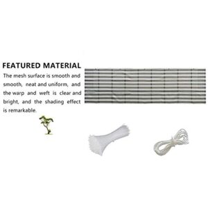 RNSUNH 3.3x16.4ft Balcony Privacy Screen Cover Privacy Screen Windscreen Cover Fabric Shade Tarp Netting Mesh Cloth for Porch Deck Patio Balcony to Cover Sun Shade