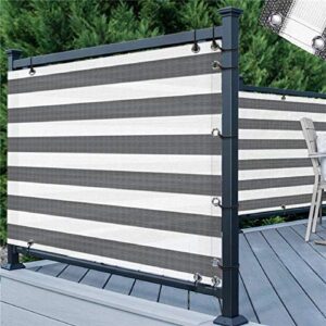 RNSUNH 3.3x16.4ft Balcony Privacy Screen Cover Privacy Screen Windscreen Cover Fabric Shade Tarp Netting Mesh Cloth for Porch Deck Patio Balcony to Cover Sun Shade