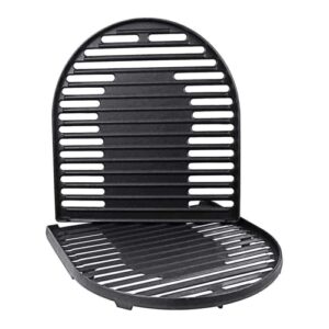 utheer cast iron grill grates for coleman roadtrip swaptop grills lx lxe lxx, 2 pcs grill cooking grates parts
