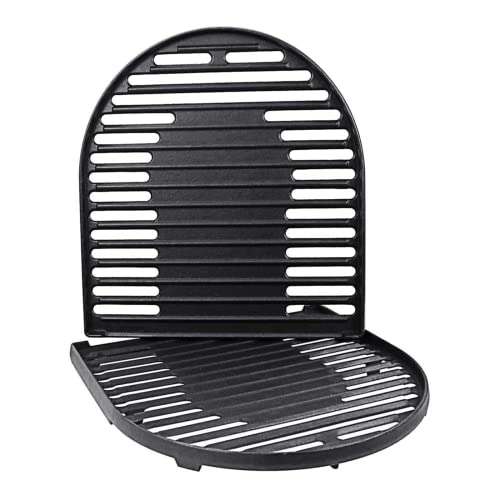 Utheer Cast Iron Grill Grates for Coleman Roadtrip Swaptop Grills LX LXE LXX, 2 Pcs Grill Cooking Grates Parts