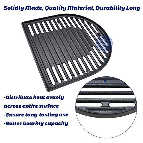 Utheer Cast Iron Grill Grates for Coleman Roadtrip Swaptop Grills LX LXE LXX, 2 Pcs Grill Cooking Grates Parts