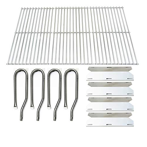 Direct Store Parts Kit DG129 Replacement for Jenn Air Gas Grill 720-0337 Gas Grill Burner,Heat Plate,Cooking Grid(Stainless Steel Burner+Stainless Steel Heat Plate+Solid Stainless Steel Cooking Grid)