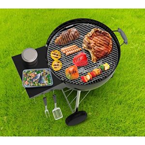 Stanbroil Grill Side Table for 22 Inch Weber Master-Touch & Original Kettle & Original Kettle Premium Charcoal Grills