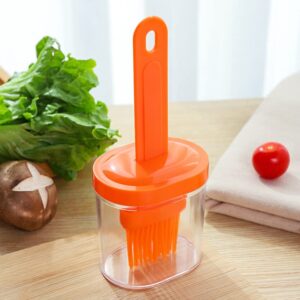 goldaylight silicone basting pastry brush for baking cooking bbq grill spread oil butter sauce, orange