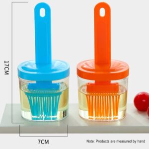 Goldaylight Silicone Basting Pastry Brush for Baking Cooking Bbq Grill Spread Oil Butter Sauce, Orange