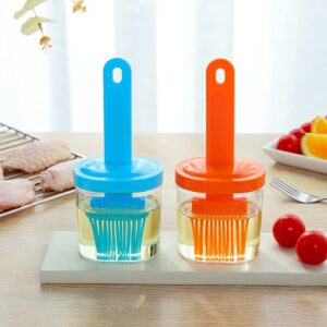 Goldaylight Silicone Basting Pastry Brush for Baking Cooking Bbq Grill Spread Oil Butter Sauce, Orange