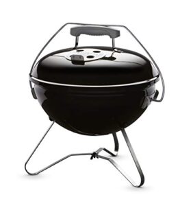 weber smokey joe premium 14-inch portable grill , black