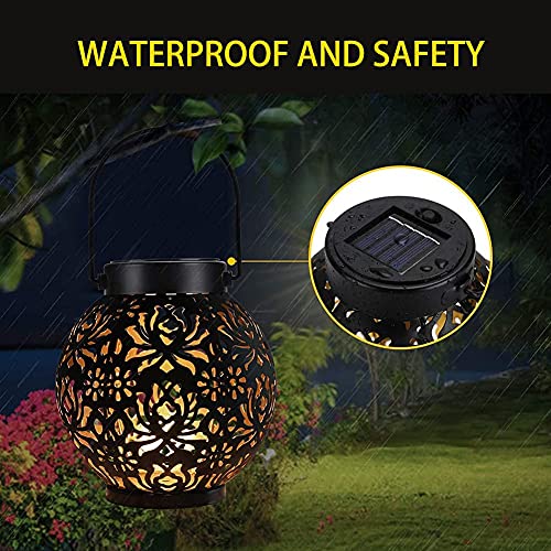 2 Pack Replacement Solar Light Parts Solar Light Replacement Top for Outdoor Hanging Lanterns Top Size 2.76 inches, Bottom Size 2.36inches Compatible Lantern Diameter is 2.36''-2.7''