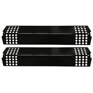 hongso 16 7/16″ heat shield plates fit for charbroil 463241013, 463241313, 463241314 grill replacement parts, master chef and coleman gas grills,2 pack porcelain steel heat tent, burner cover, ppg321