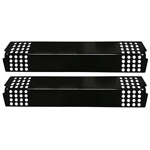 Hongso 16 7/16" Heat Shield Plates Fit for Charbroil 463241013, 463241313, 463241314 Grill Replacement Parts, Master Chef and Coleman Gas Grills,2 Pack Porcelain Steel Heat Tent, Burner Cover, PPG321