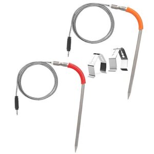 replacement probe of weber igrill 2 igrill 3 thermometer and weber igrill mini & igrill pro replacement probe (red-orange)