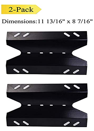 Votenli P9202A (2-Pack) 11 13/16" Porcelain Steel Heat Plate Replacement for Select Gas Grill Model SAMS B10PG20-2C, B10PG20-2R, GR2001402-MM-00, GR3055-014571