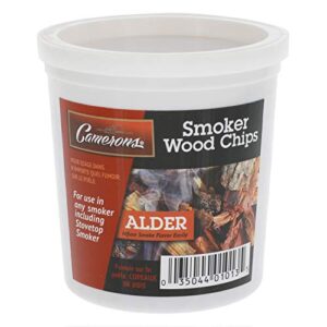 Camerons Wood Smoking Chips - Alder, Hickory, and Mesquite Wood Chips for Smokers - Set of 3 Resealable Pints (0.473176 L)