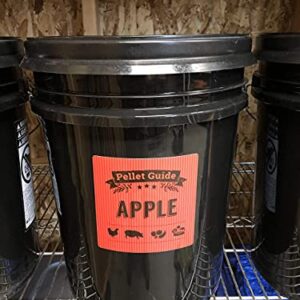 Pellet Smoker Bucket Labels for Smoker Pellet Storage