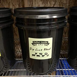 Pellet Smoker Bucket Labels for Smoker Pellet Storage