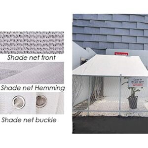 White Square Sun Shade Sail Canopy Awning Large Rectangle Canopy Sail Shade Cloth Water and Air Permeable Mesh Tarp for Patio Garden Outdoor Backyard ( Color : White , Size : 2*4M(6.6*13.1ft) )