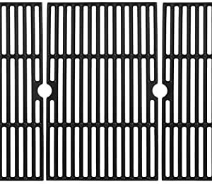 SafBbcue Grill Grates for Kenmore 146.23678310 146.16132110 146.20164510 146.23679310 146.23766310 Dynaglo DGF493BNP DGF493PNP Backyard GBC1440W BY13-101-001-12, 16-4/9" Matte Cast Iron