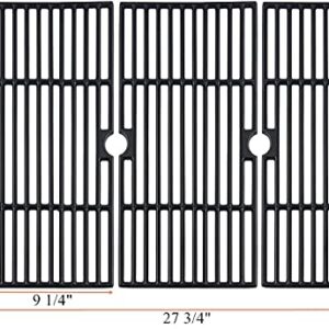 SafBbcue Grill Grates for Kenmore 146.23678310 146.16132110 146.20164510 146.23679310 146.23766310 Dynaglo DGF493BNP DGF493PNP Backyard GBC1440W BY13-101-001-12, 16-4/9" Matte Cast Iron