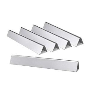 Hongso 7636 15.3" Stainless Steel Flavorizer Bars Replacement for Weber Spirit 300 Series E-310, E-320, S-310, S-320 with Front Mounted Control Panel Grills 46410674 46510001 5-Pack Heat Plates, 20GA