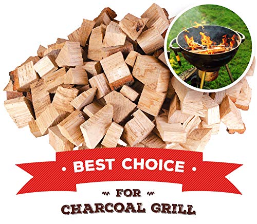 Zorestar Oak Smoker Wood Chunks, BBQ Cooking Natural Wood Chunks for All Smokers, 15-20 lbs