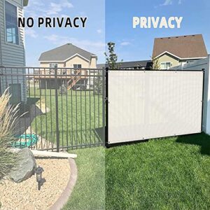 Liang Fence Privacy Screen,Heavy Duty Shade Cloth for Commercial Residential,90% Blockage Windscreen Cable Zip Ties Included (Color : White, Size : 360x90cm)