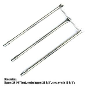Direct Store Parts DA107 Stainless Steel Burner Replacement for Weber Genesis Platinum 3611 Stainless Steel Burner Tube Set 7508 (Aftermarket Parts)