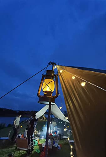 LED VIVID FLAME LED Lantern, 1Pack of LED Lanterns, Outdoor Lantern, Garden Decoration, Vintage, LED Flame Effect, LED Lanterns for Outdoor/Balcony/Patio/Outdoor