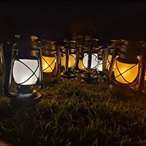 LED VIVID FLAME LED Lantern, 1Pack of LED Lanterns, Outdoor Lantern, Garden Decoration, Vintage, LED Flame Effect, LED Lanterns for Outdoor/Balcony/Patio/Outdoor