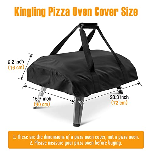 Kingling Pizza Oven Cover for Ooni Fyra 12 Pizza Ovens, Outdoor Portable Carry Pizza Grill Cover for Ooni 12 Pizza Oven Accessories