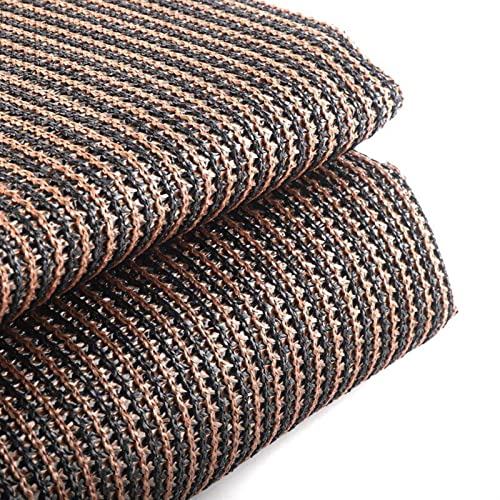 Balcony Privacy Screen Deck Cover, Mesh Windscreen Sun Shade UV-Proof Fence Privacy Screen for Apartment, Backyard, Garden, Brown (Color : Brown, Size : 0.9x5m)