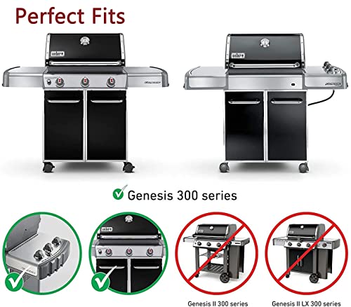 QuliMetal Stainless Steel Warming Rack for Weber Genesis 300 Series(2007-2016), Genesis E310, E320, E330, S310, S320, S330, Replacement for Weber 65054, 81323, 62749