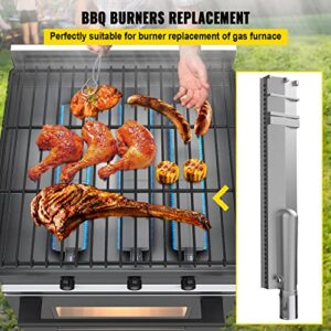 VEVOR Grill Burners, Stainless Steel BBQ Burners Replacement, 1 Pack Grill Burner Replacement, Flame Grill with 16.1" Length Barbecue Replacement Parts with Evenly Burning for for Premium Gas Grills