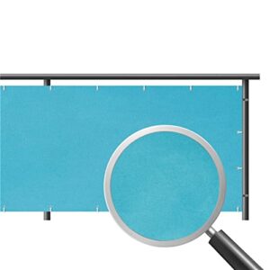 balcony screen privacy cover, privacy cover uv-resistant fence screen shield mesh fence windscreen for balcony/apartment/backyard/patio/porch/garden (color : blue, size : 0.9x3m)
