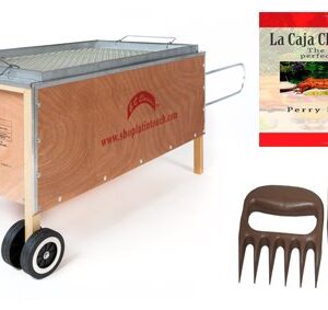 Caja China Roasting Box Pig Roaster 100lbs w/ free Cookbook and Bear Paws