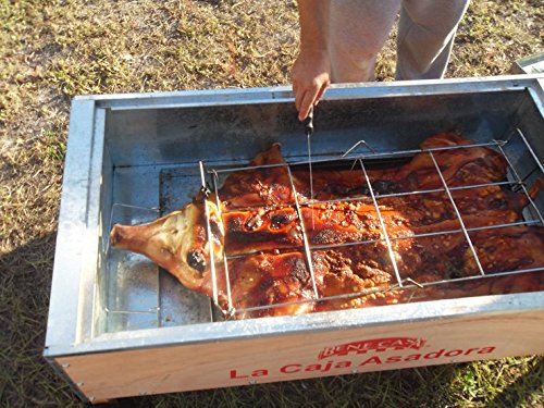 Caja China Roasting Box Pig Roaster 100lbs w/ free Cookbook and Bear Paws