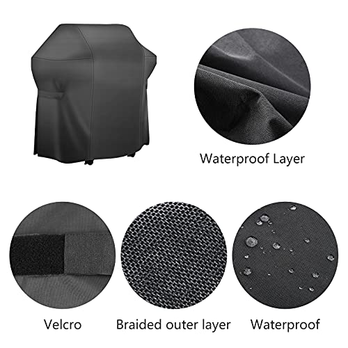 vchin 48 Inch Grill Cover, Fits for Weber Char-Broil Nexgrill Brinkmann and All Popular Brand Grills . Heavy Duty Waterproof Windproof BBQ Cover.