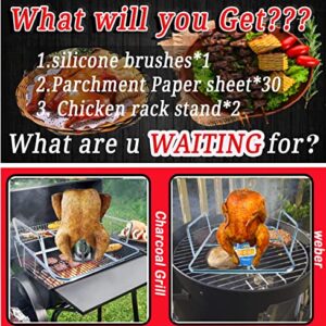 ZUOOBAR Beer Can Chicken Holder Stand for Grill Oven and Smoker, Vertical Grill Chicken Rack, BBQ Turkey Roaster Stand Rack-2PACK