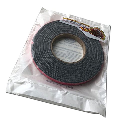 LavaLock® RED - XTR12 1000F High Temp Rated BBQ Smoker Gasket Self Stick Felt 1/2 x 1/8