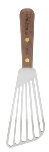Dexter-Russell Walnut Slotted Fish Turner, 6.5-Inch, Stainless Steel