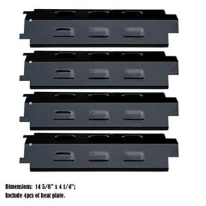 Direct Store Parts DP131 (4-Pack) Porcelain Steel Heat Plates Replacement for Charbroil, Master Chef, Thermos, Master Forge, Brinkmann, Savor Pro, Grill King, Kmart Gas Grill