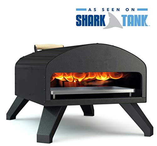 Bertello Outdoor Pizza Oven Everything Bundle - Gas, Wood & Charcoal Fired Outdoor Pizza Oven. Portable Pizza Oven AS SEEN ON SHARK TANK - PATENT PENDING