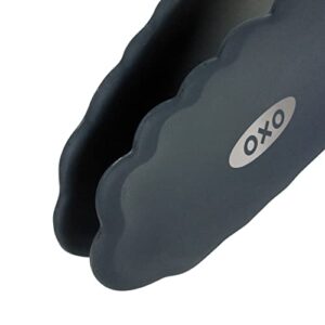 OXO Good Grips 9-Inch Tongs with Silicone Heads & Good Grips Small Silicone Flexible Turner Black