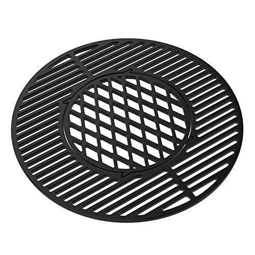 only fire Cast Iron Grill Grate Replacement Gourmet BBQ System for Weber 22inch Kettle Charcoal Grills