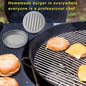 HaSteeL Aluminum Burger Press, Smash Hamburger Press with 60 Waxed Papers, Non Stick Burger Patty Maker Mold for Stuffed Ground Beef/Sliders/Sausage/Veggie/Salmon Patties BBQ, Dishwasher Safe-1PCS