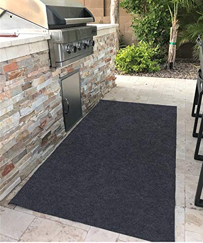 Gas Grill Mat，Premium BBQ Mat and Grill Protective Mat—Protects Decks and Patios from grease splashes,Absorbent material-Contains Grill Splatter，Anti-Slip and Waterproof Backing，Washable (36" x 36")